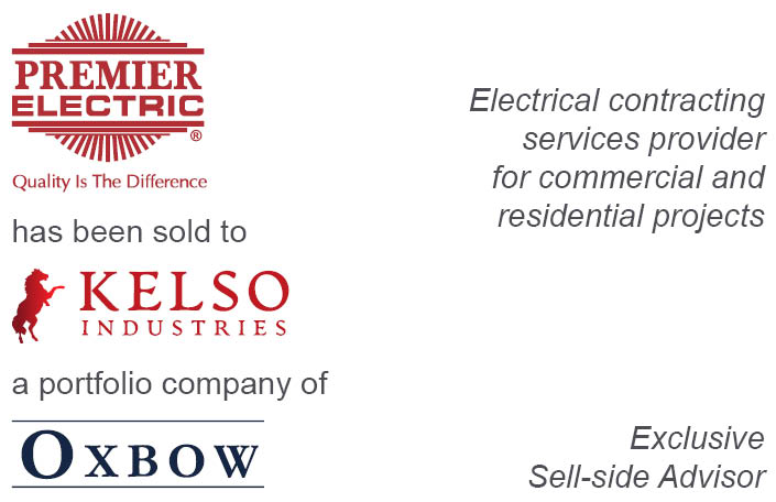 Portage Point Partners advised Premier Electric on its sale to Kelso Industries, a portfolio company of Oxbow Equity Partners