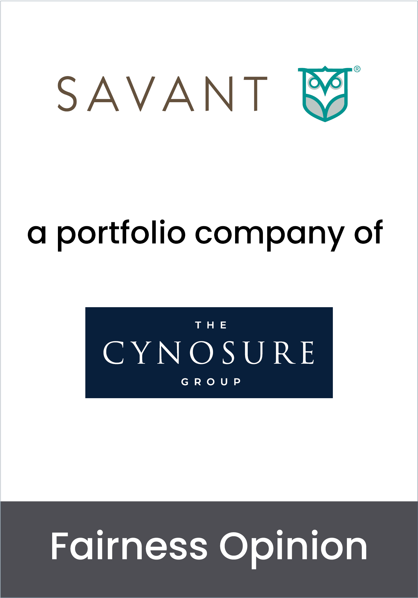 9833Delivered Fairness Opinion to The Cynosure Group